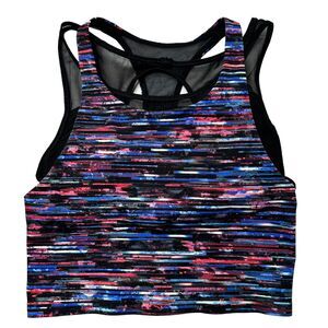 Lululemon Break Free Tank *Nulux Hinshu Alpine White Multi / Black